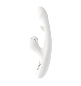 MizzZee - Swing Heating Slapping Tongue Vibration Wand (Chargeable - White)